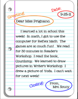 Friendly Letter Miss Painton S Fourth Grade Class